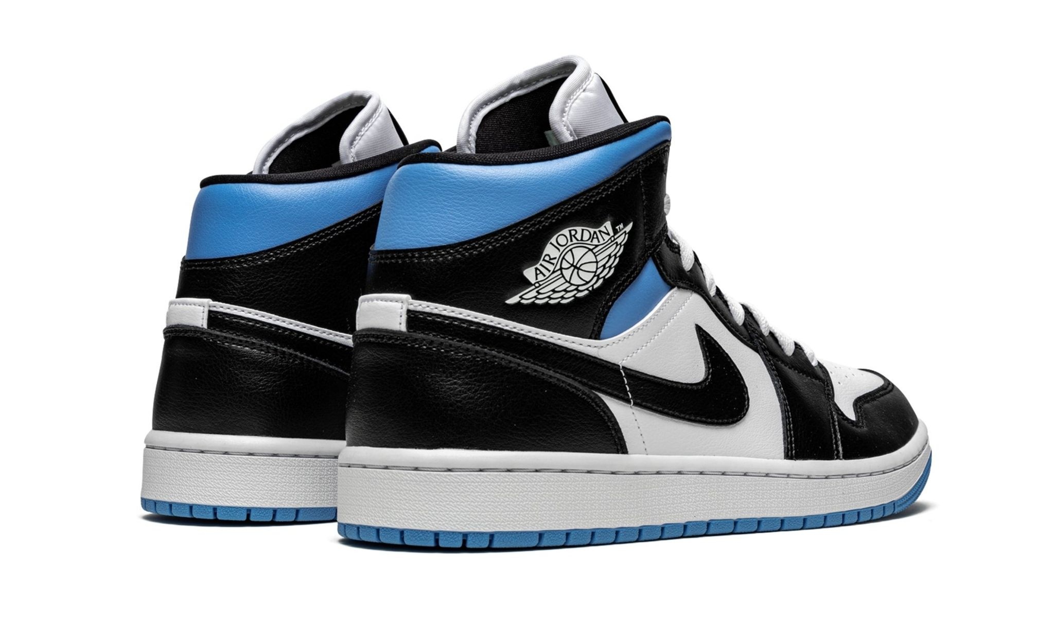 WMNS Air Jordan 1 Mid "Black / White / University Blue" - 3