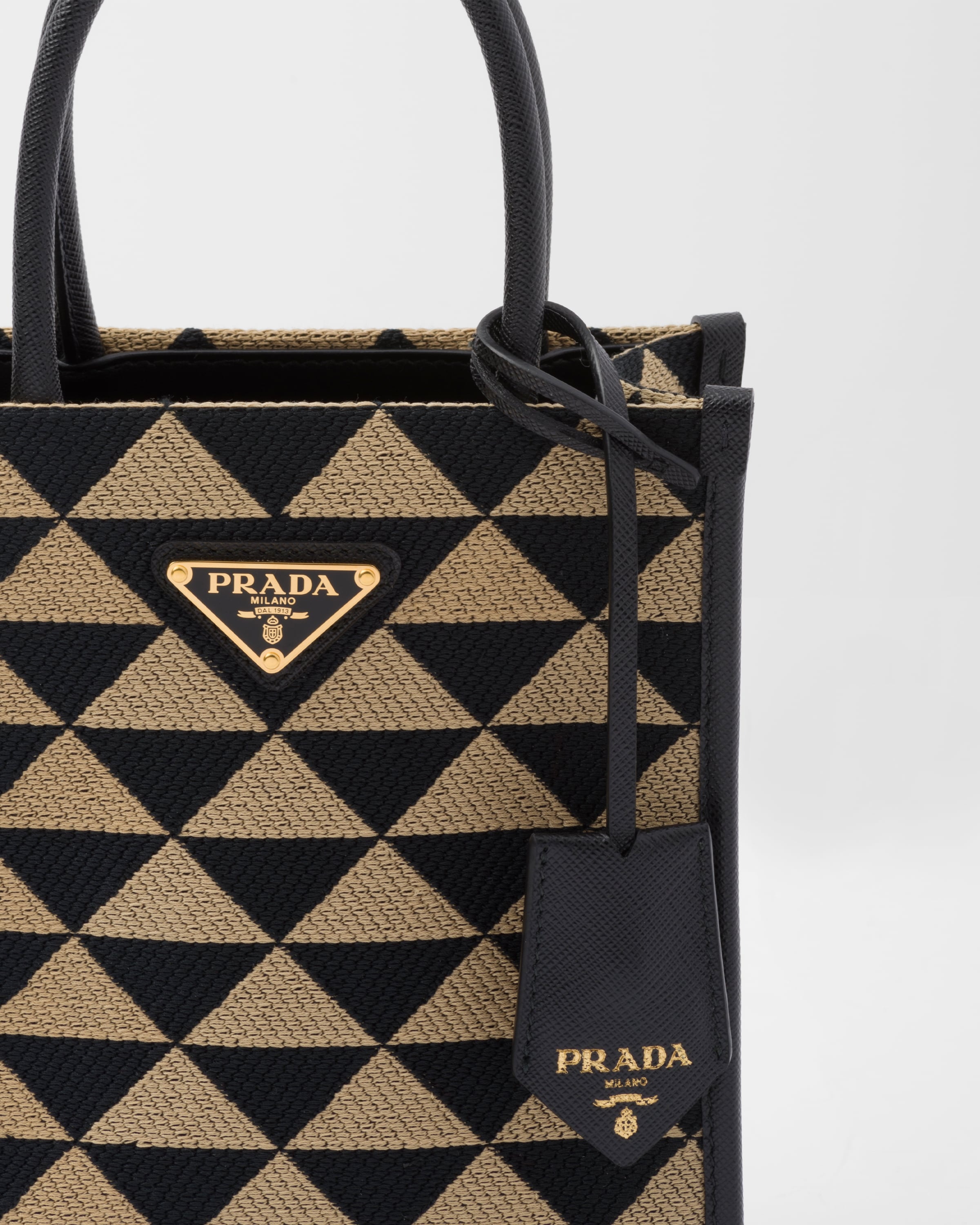 Prada Symbole embroidered fabric mini bag - 6