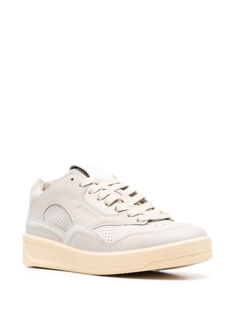 panelled low-top sneakers - 2