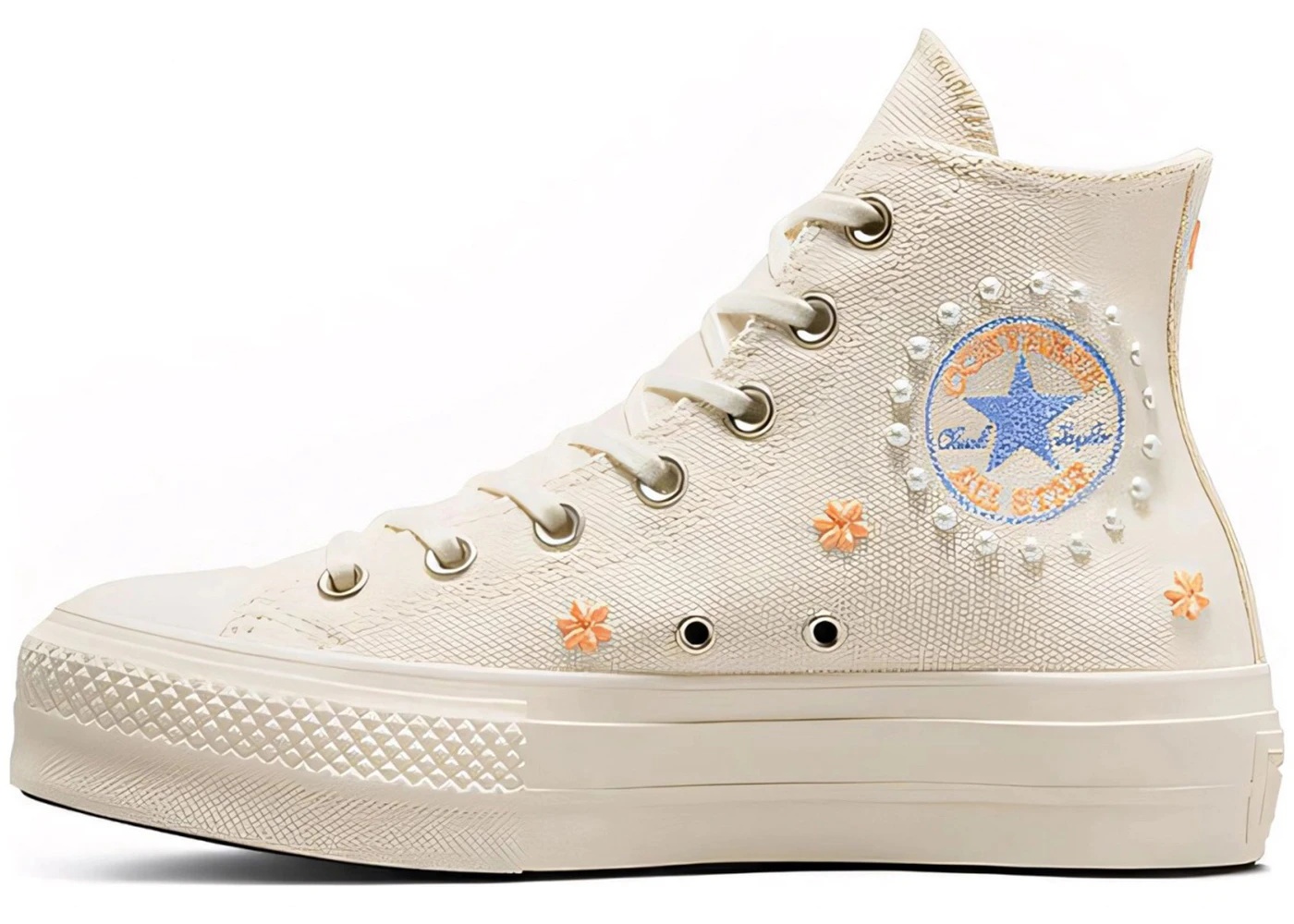 Converse Chuck Taylor All Star Lift Platform Hi Pearls Natural Ivory - 2