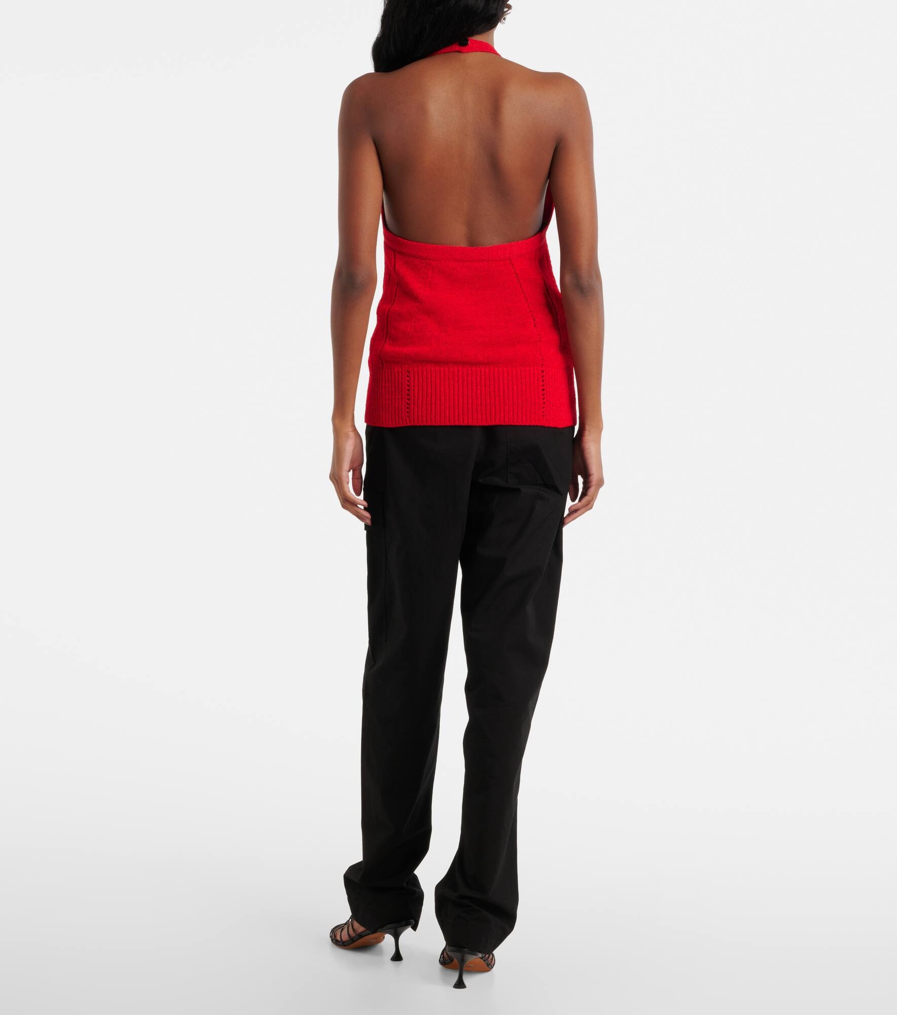 Leona knitted halterneck top - 3
