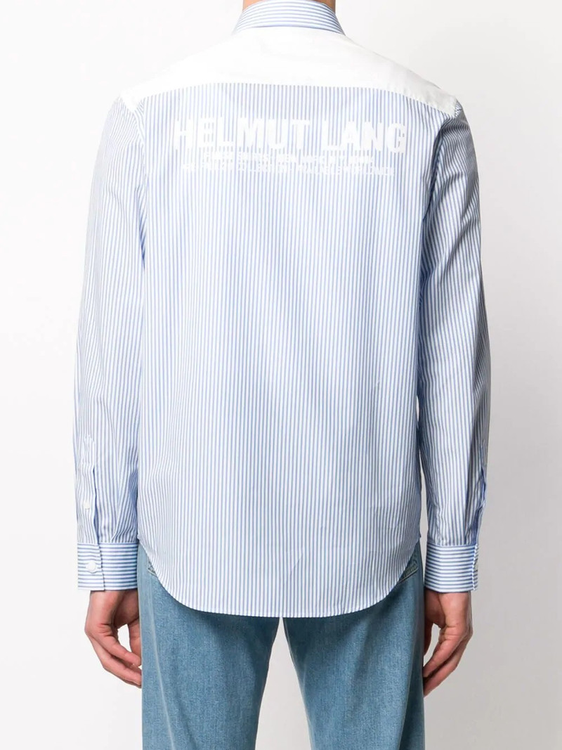 striped cotton long-sleeved shirt 4