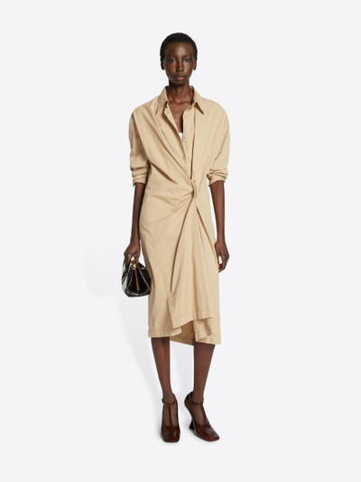 Dries Van Noten DRAPED COTTON DRESS outlook