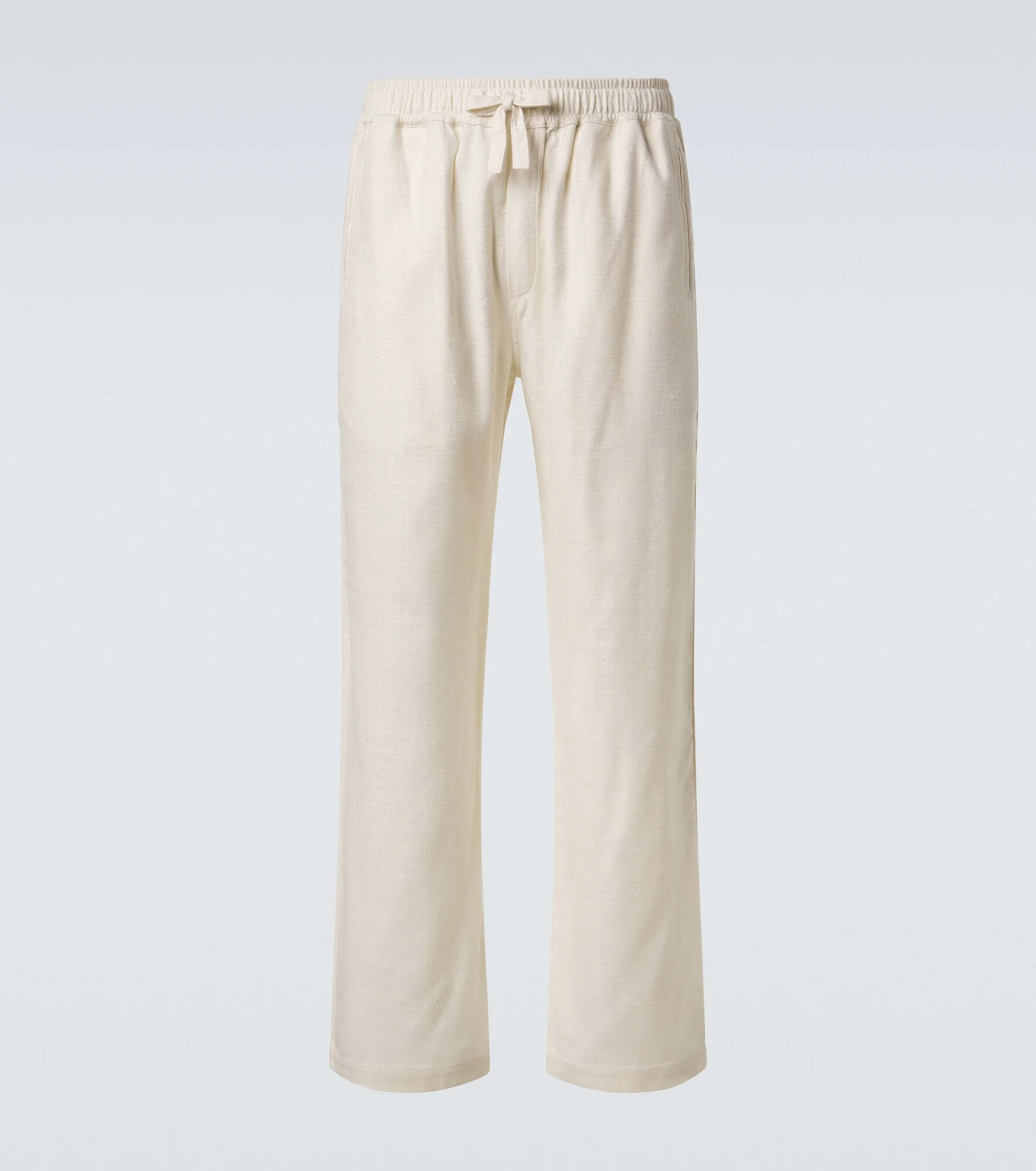 Silk straight pants - 1