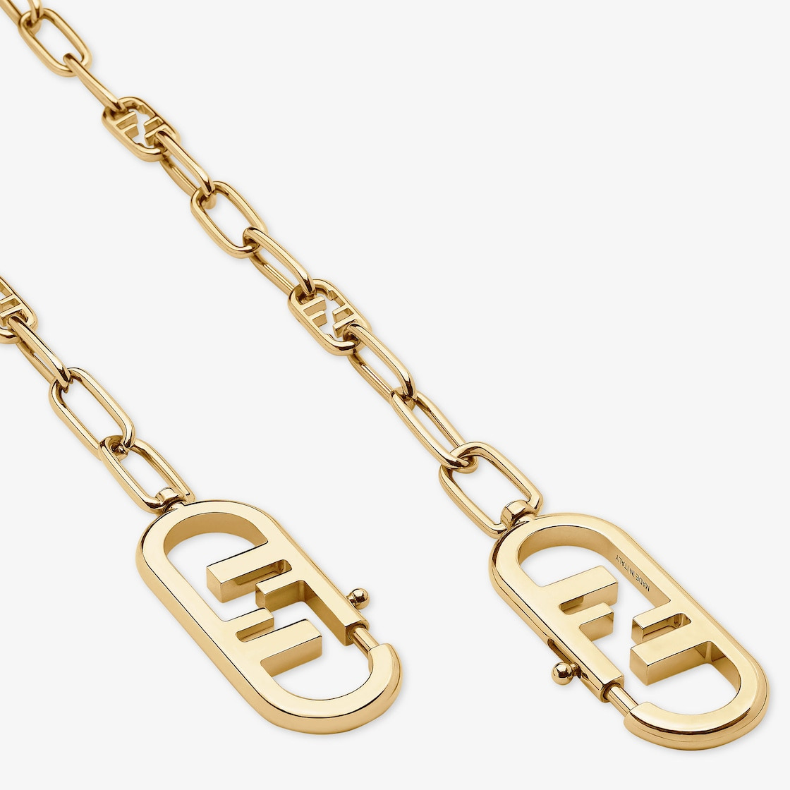Gold-colored metal shoulder strap - 2