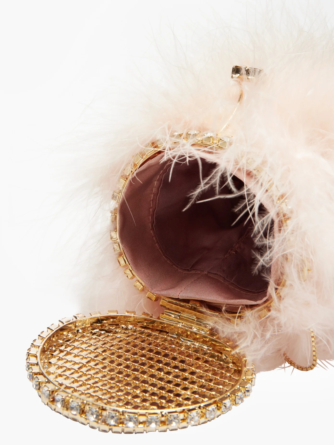 Hippy Nuvola marabou-feather bag - 5