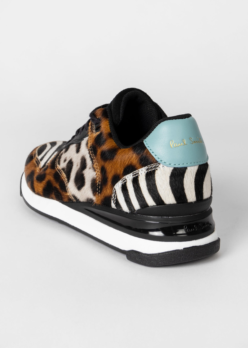 Zebra And Leopard Print 'Ware' Trainers 4