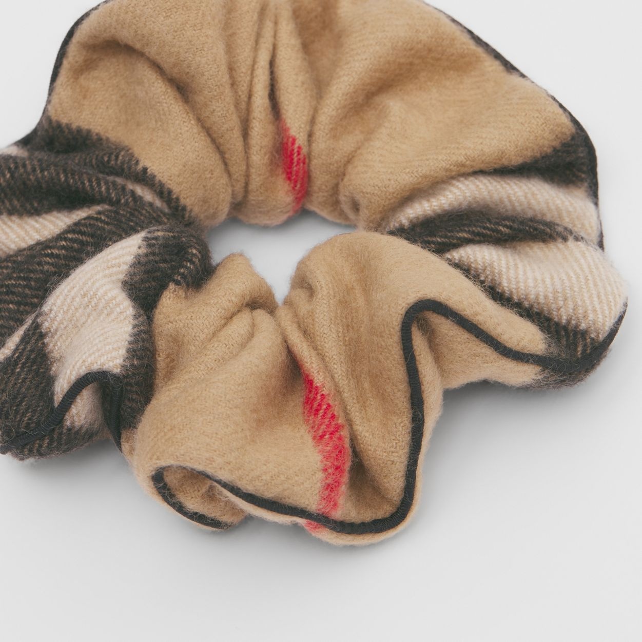 Check Cashmere Scrunchie - 2