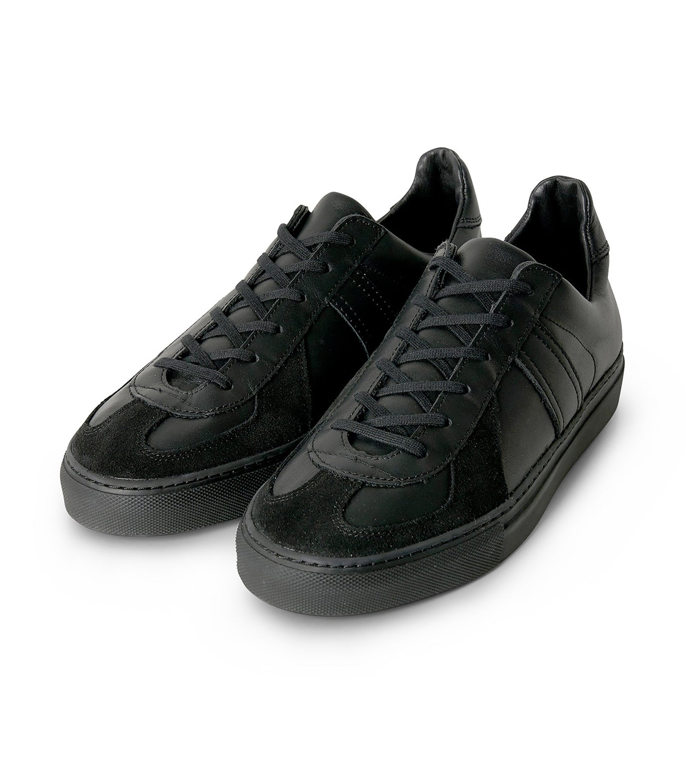 GERMAN MILITARY TRAINER with SERENA SOLE ALL BLACK - 2