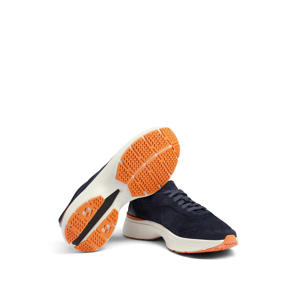 Santoni Blue Trainers - Low-Tops Men - 2