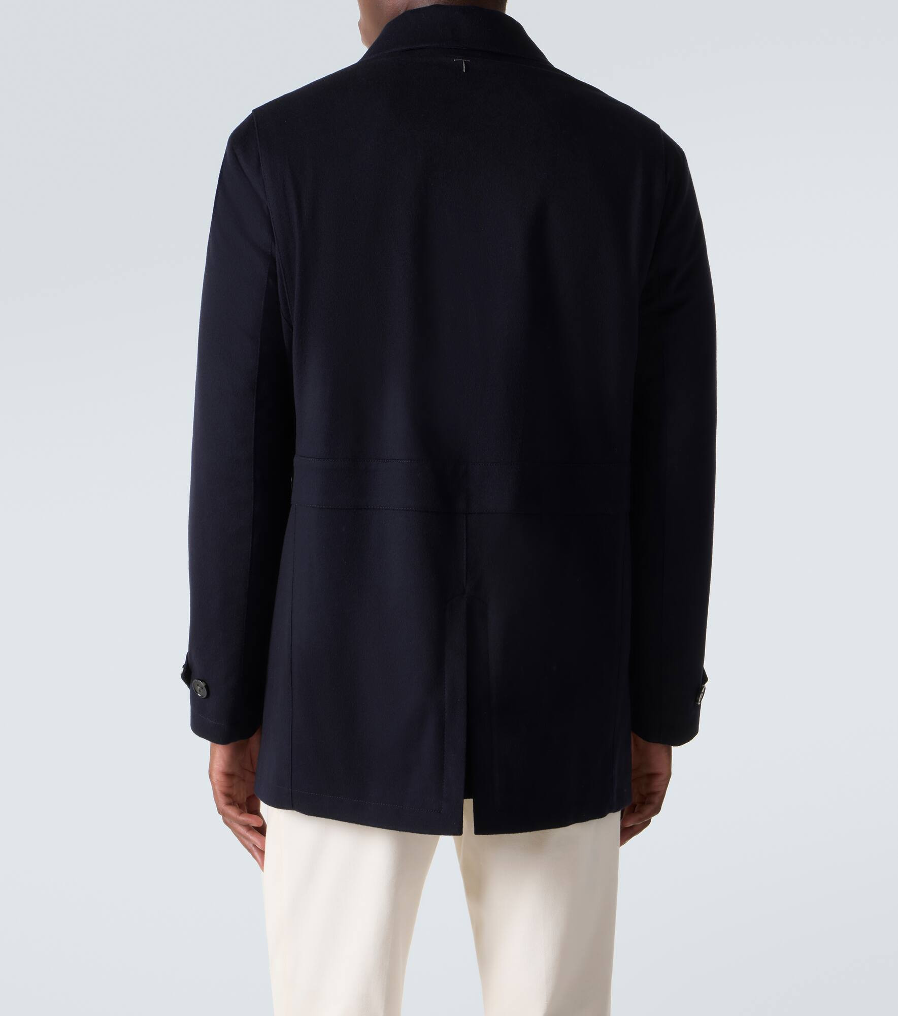 Technical virgin wool coat - 4