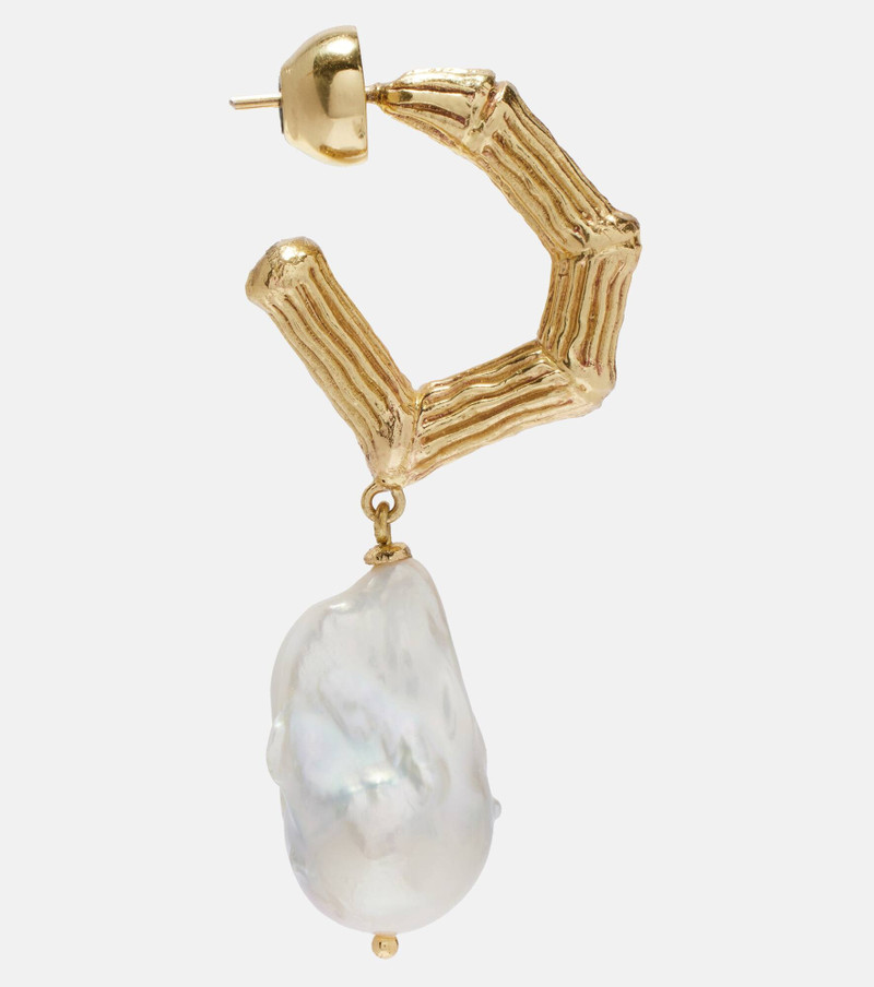 ALÉMAIS Team Spirit gold-plated earrings outlook