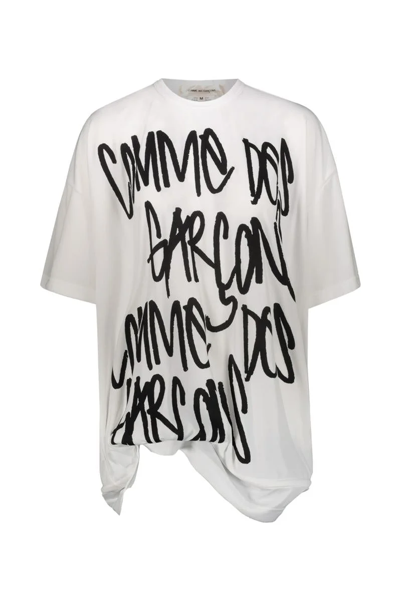 COMME DES GARÇONS LOGO PRINT T-SHIRT CLOTHING - 1