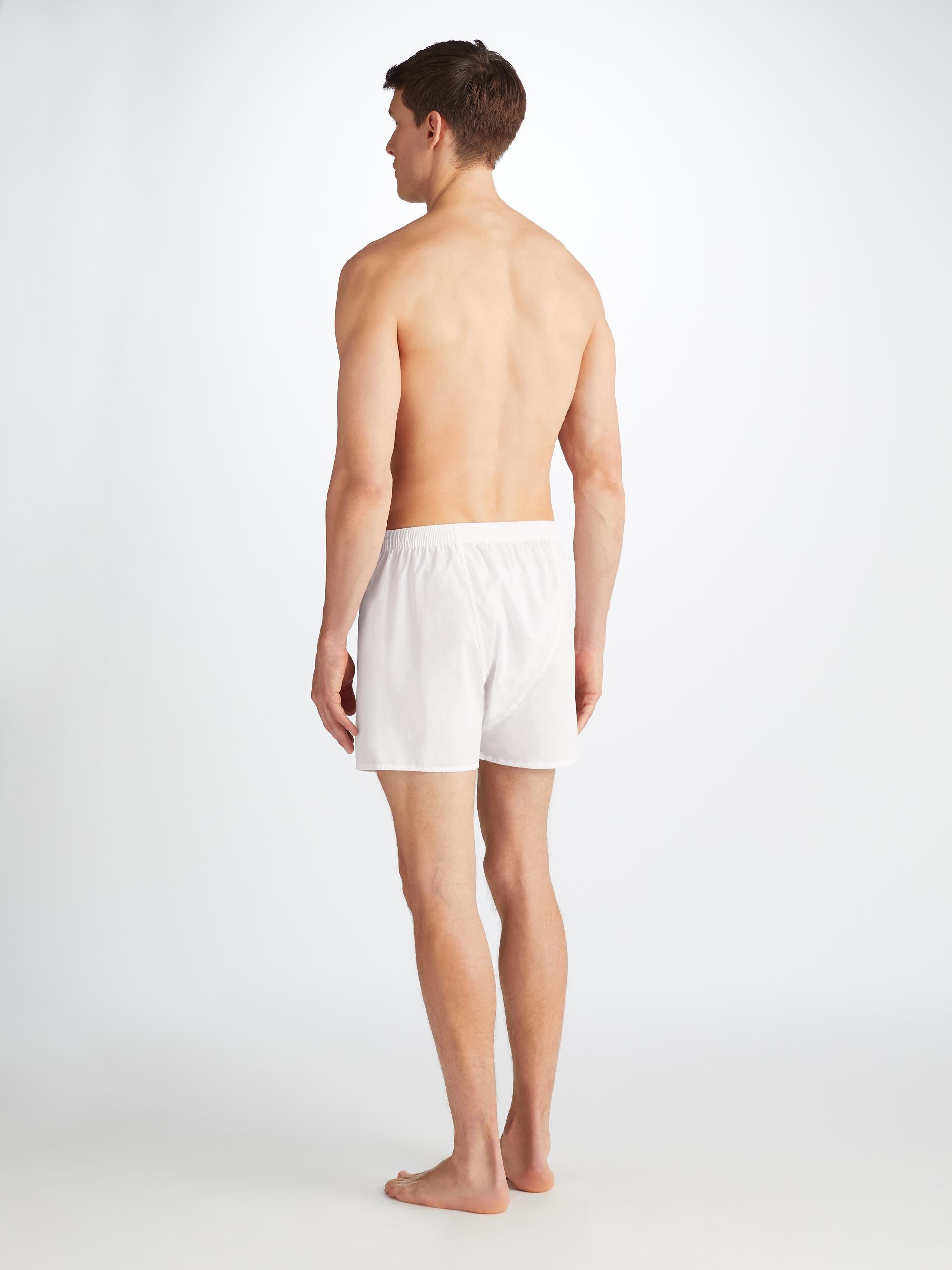 Men's Classic Fit Boxers Savoy Cotton White - 4