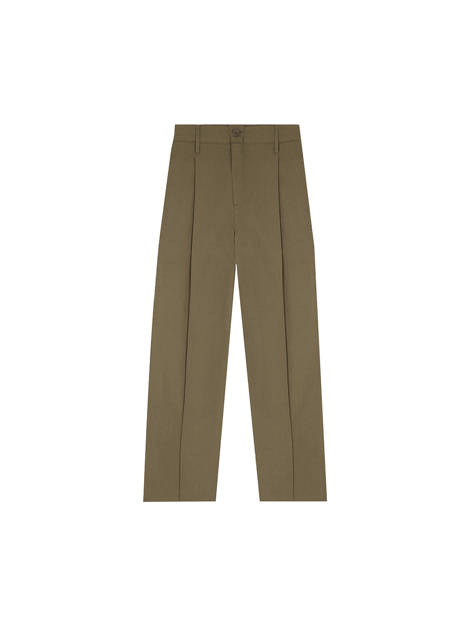 Women's Cotton Linen Pants - Soil Brown - 1