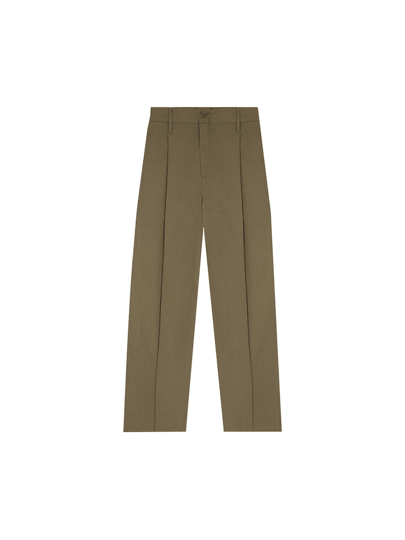 Women's Cotton Linen Pants - Soil Brown 1