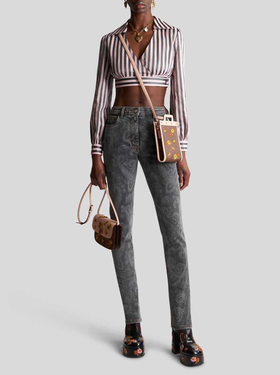 SKINNY JEANS WITH PAISLEY - 4