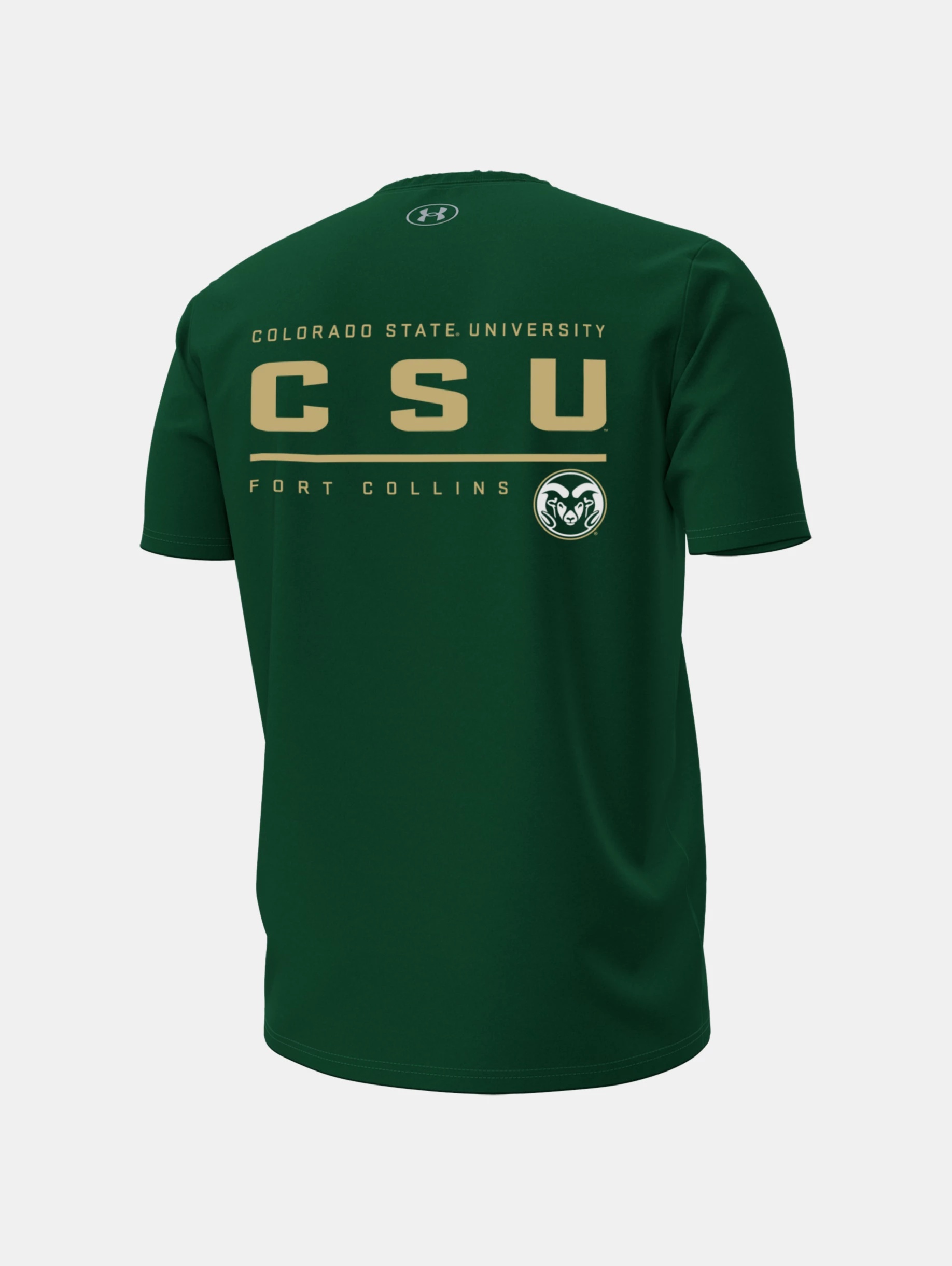 Men's UA Performance Cotton Collegiate Short Sleeve - 3