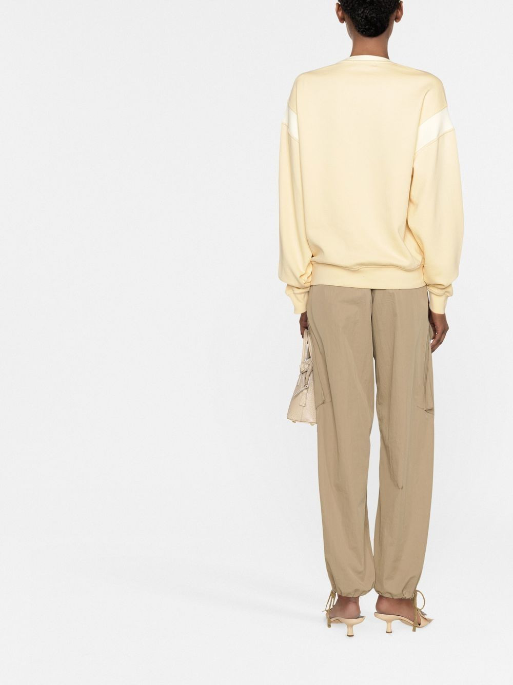 multi-panel long-sleeve sweatshirt - 4