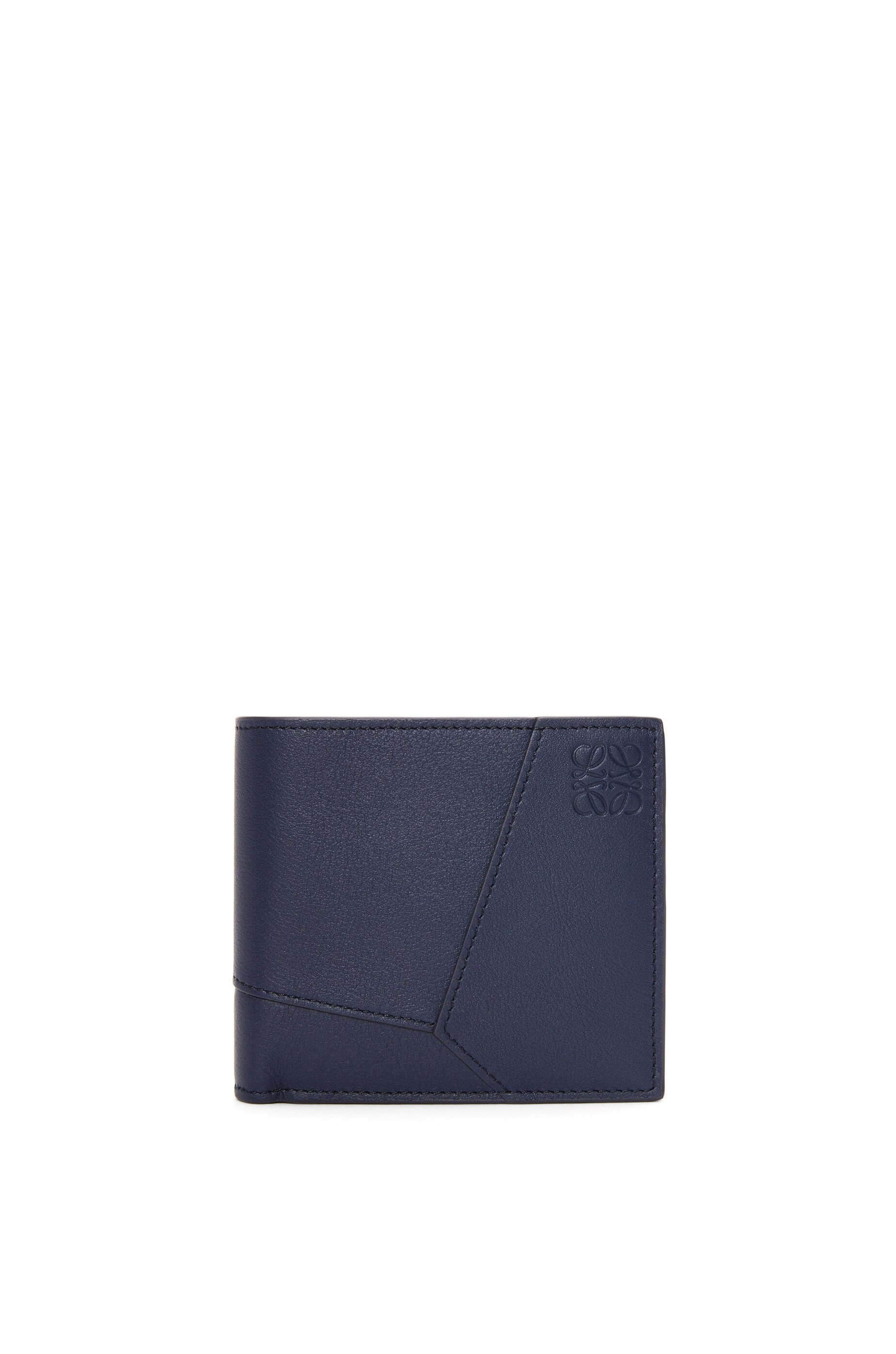 Puzzle bifold coin wallet in classic calfskin - 1