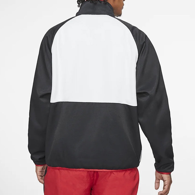 Air Jordan AJ11 Polartec Top Jacket 'Black White Gym Red' CU1495-010 - 4