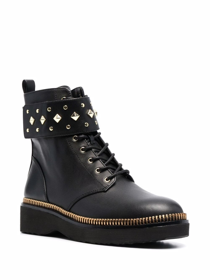 MICHAEL KORS Haskell spike-strap leather boots outlook