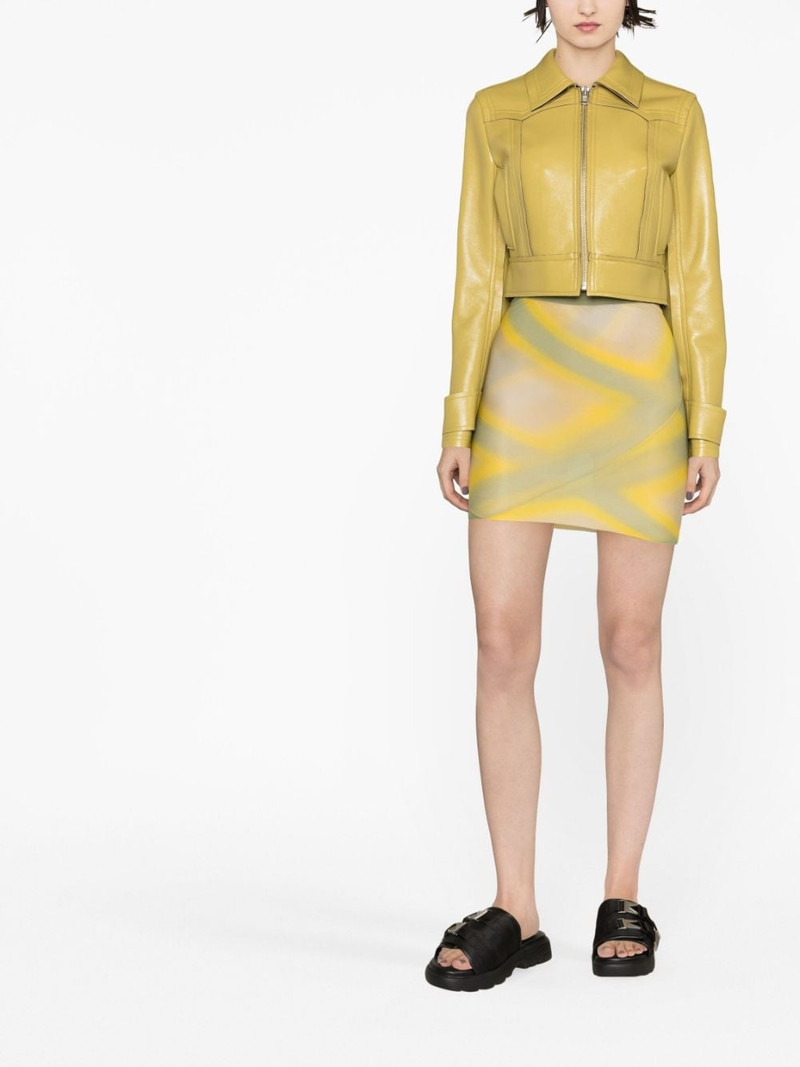 Rick Owens high-waisted graphic-print skirt outlook