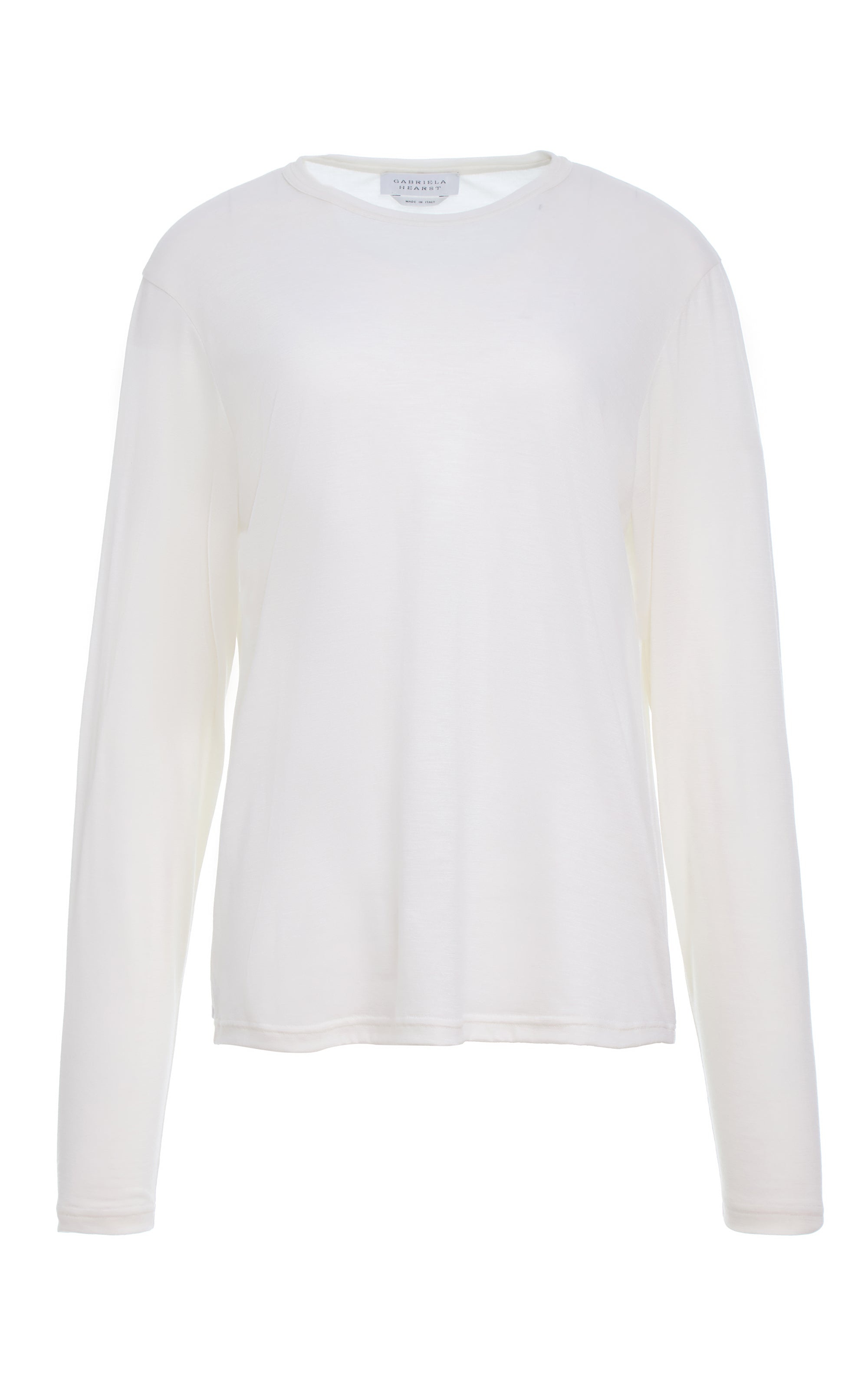 Pacific Long Sleeve T-Shirt in Ivory Cashmere - 1