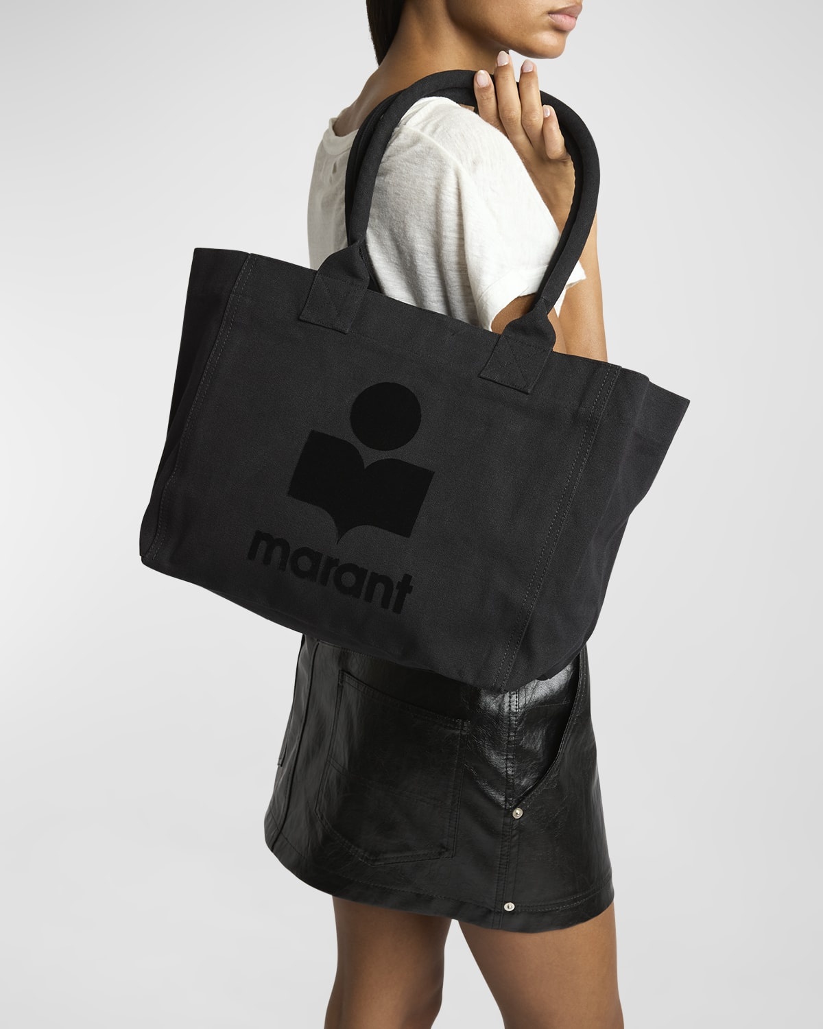 Yenky Zip Canvas Cotton Tote Bag - 5