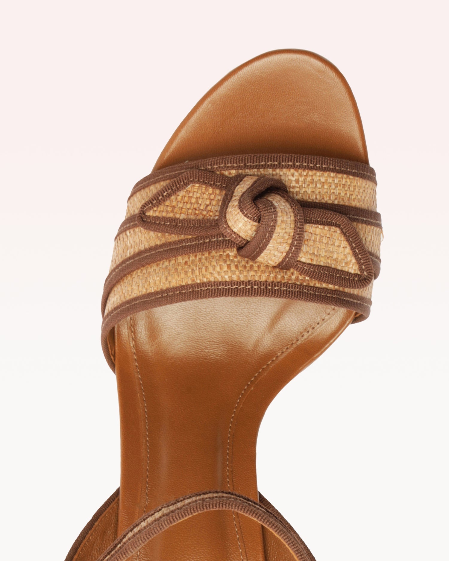 GROSGRAIN RAFFIA PLATFORM - 4