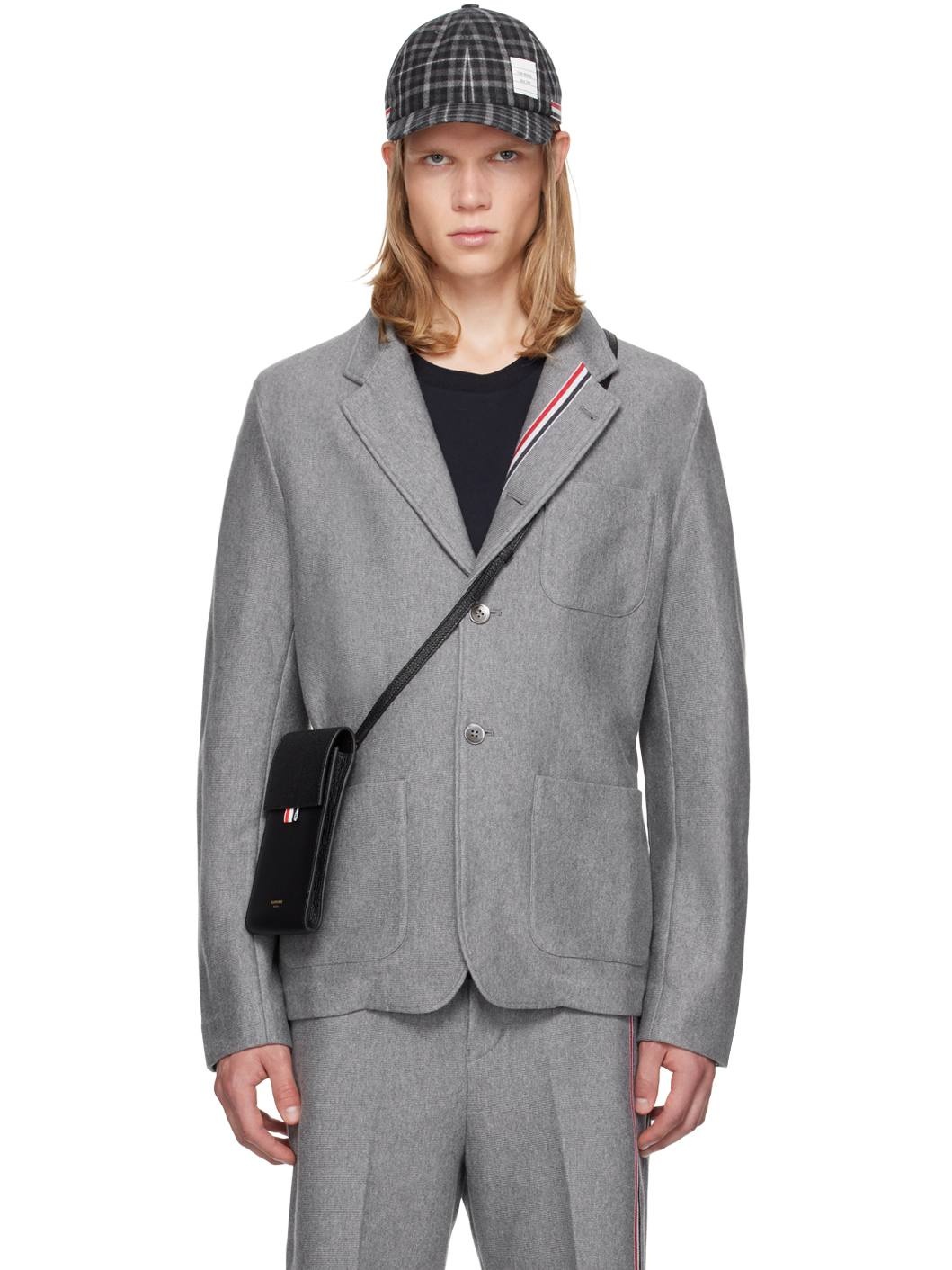 Gray Sack Blazer - 1