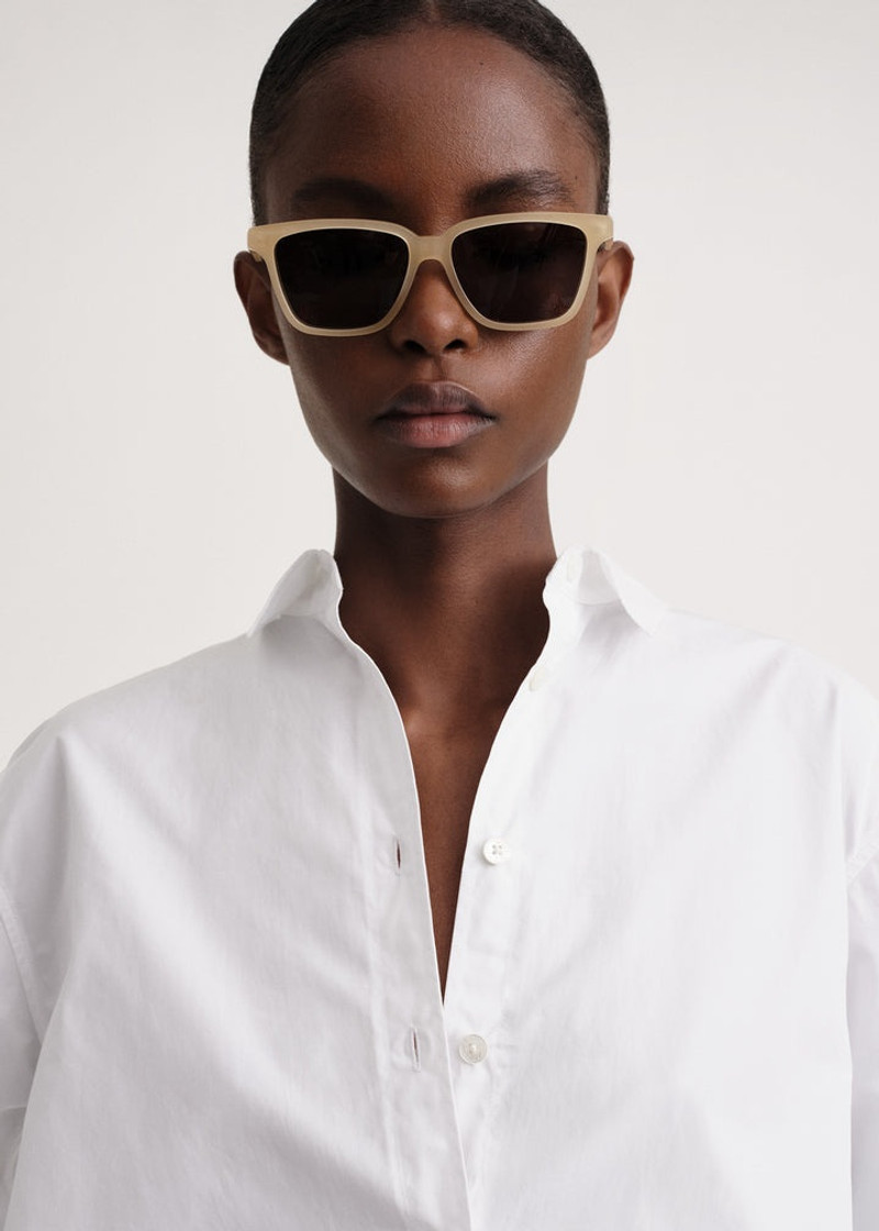 Totême The Squares sunglasses bone outlook