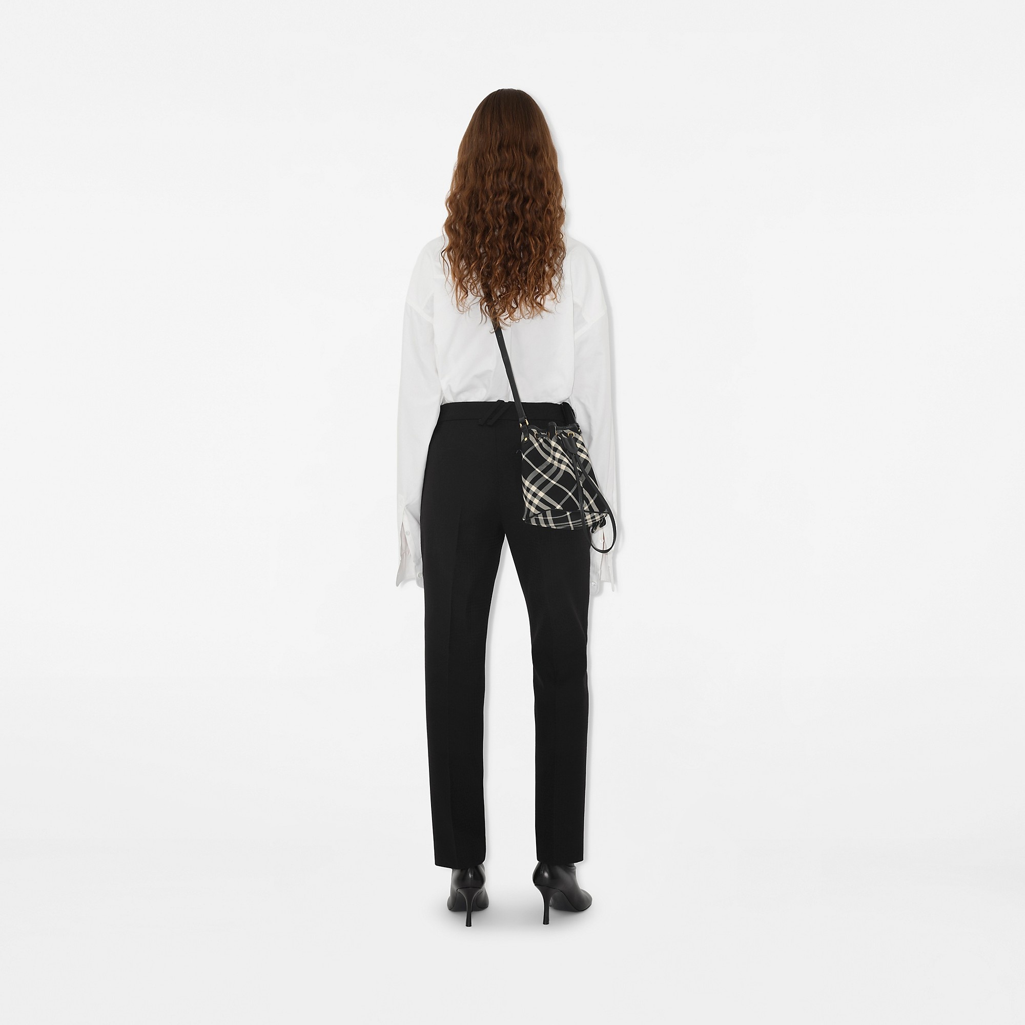 Mini Check Bucket Bag - 3