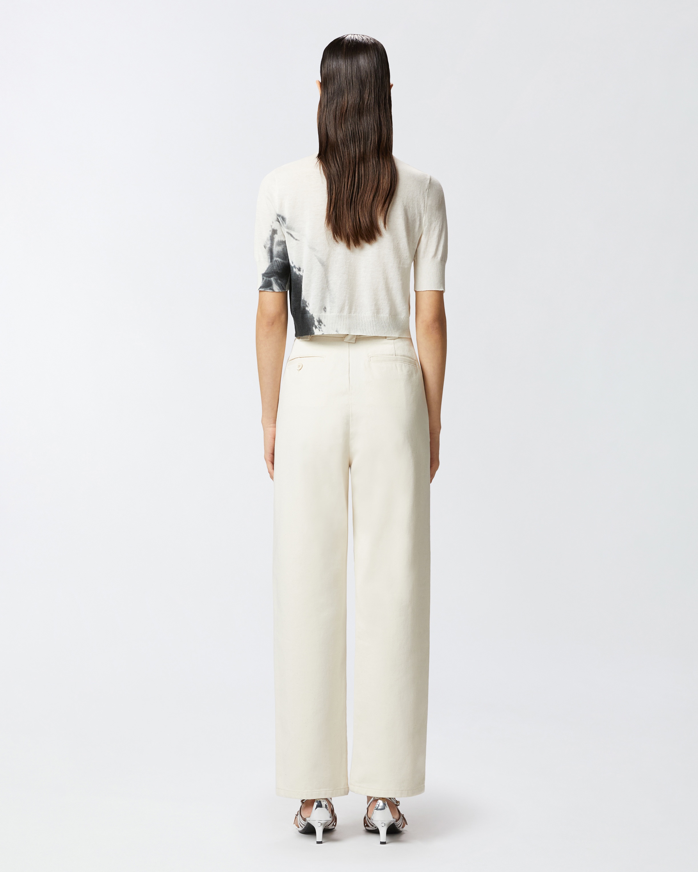 REIMAGINE BY PINKO X PATRICK MCDOWELL TROUSERS WITH CROSSOVER AND BELT - 4