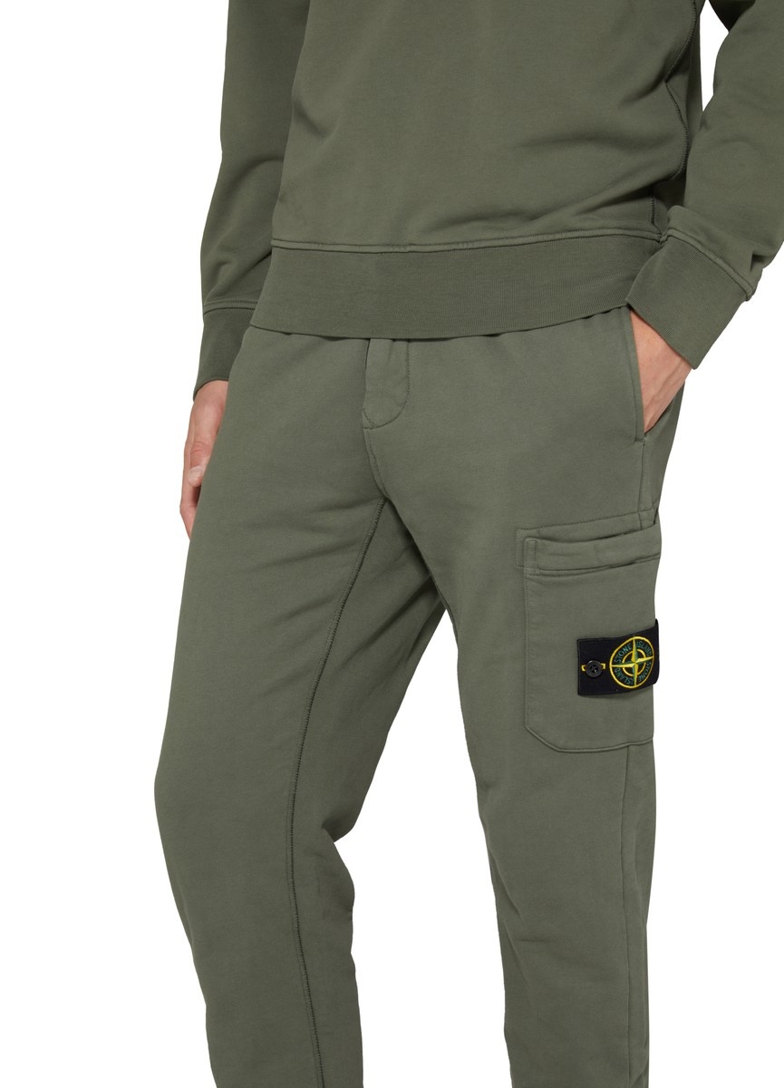 Fleece pants with logo patch - 4
