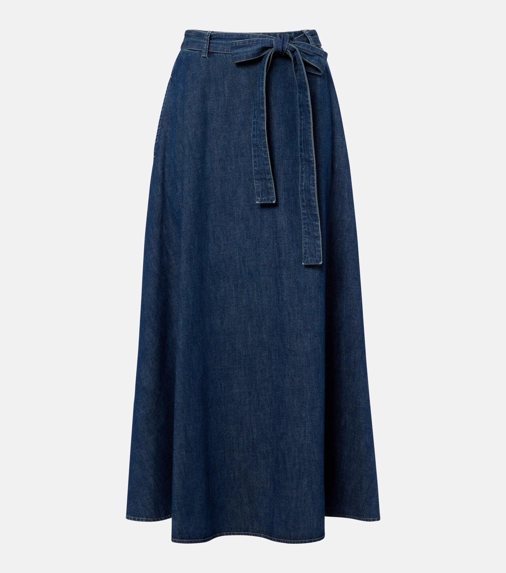 Chambray midi skirt - 1