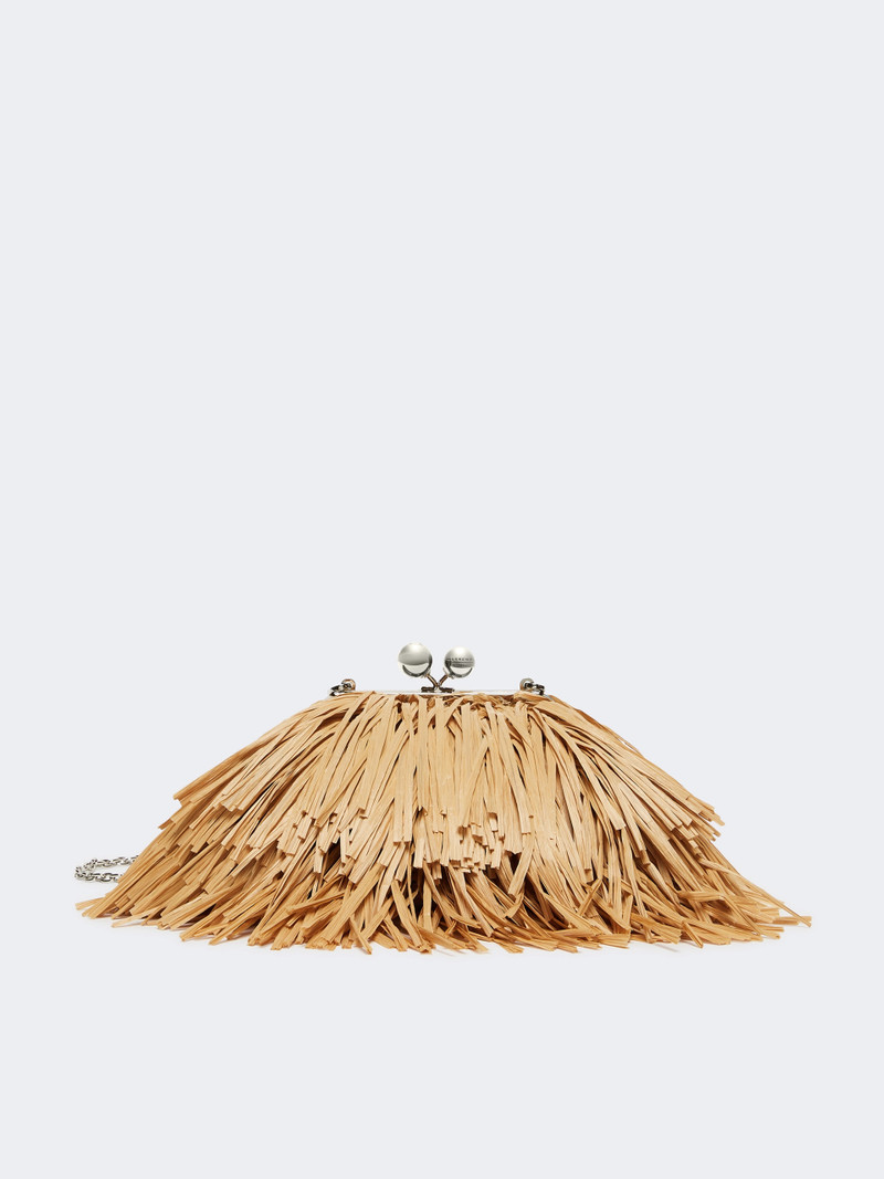 QUIETE Small Pasticcino Bag with fringes - BEIGE 1