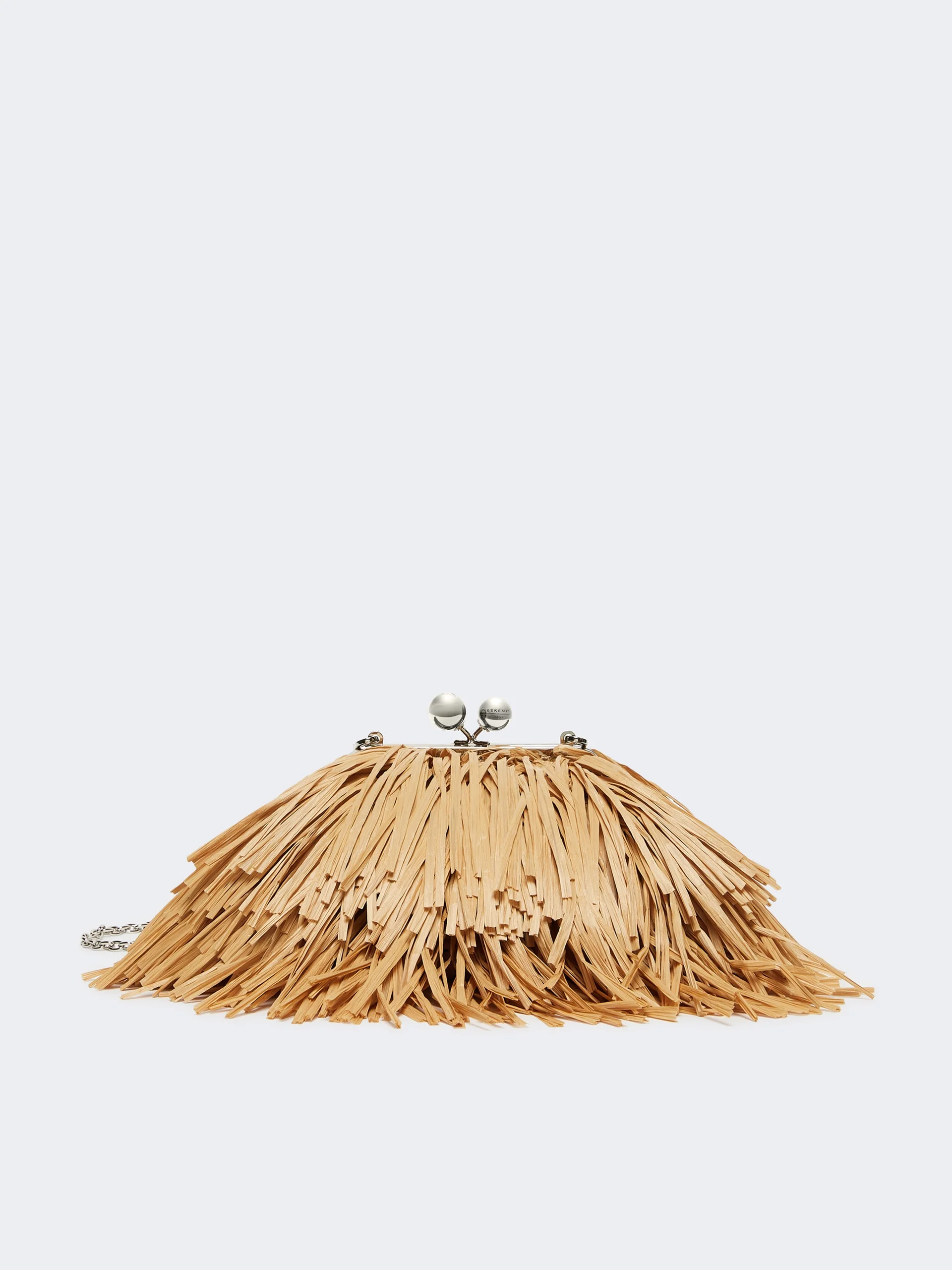 Small Pasticcino Bag with fringes - BEIGE - 1