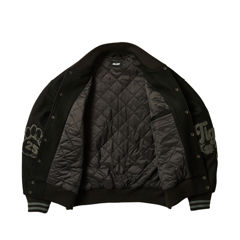 PALACE TORA TORA VARSITY JACKET BLACK outlook