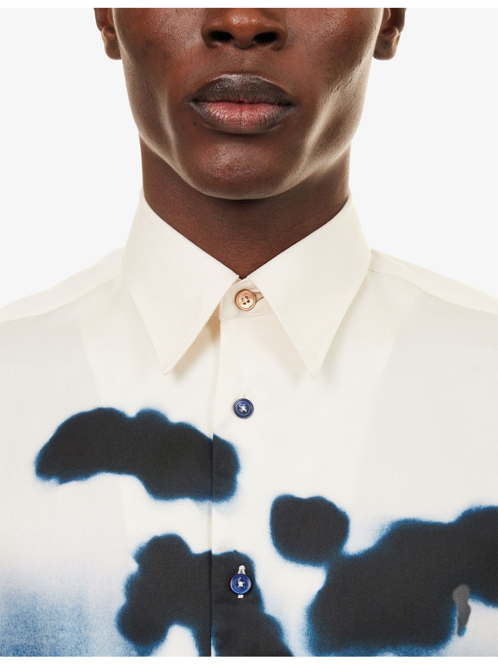 Flower-Print Tailored-Fit Woven Shirt - 5