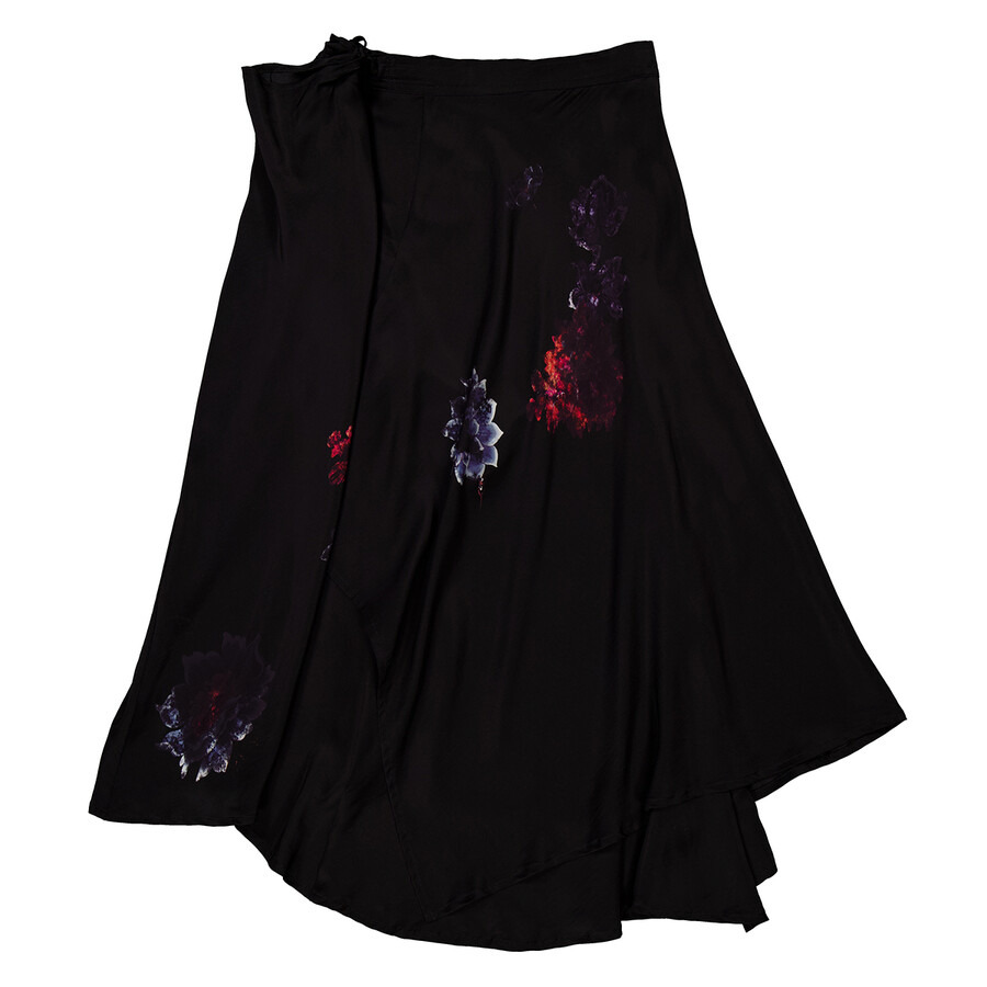 Yohji Yamamoto Drape & Gather Detail Silk Skirt - 2