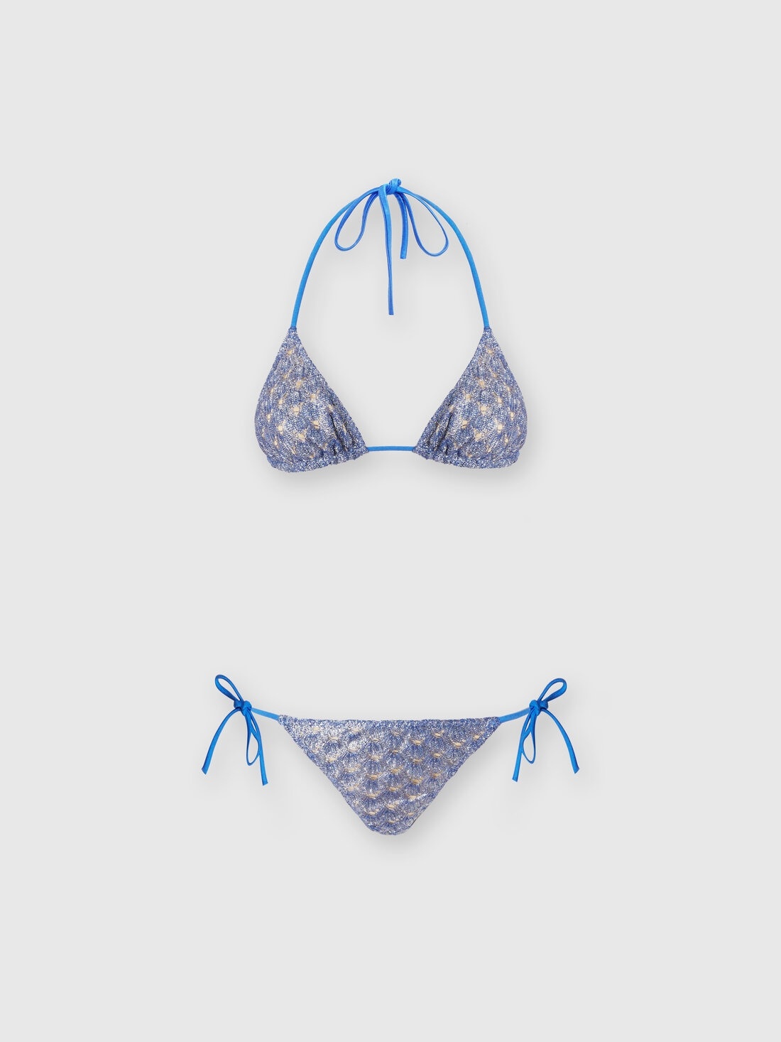 Lace-effect bikini with lining - 1