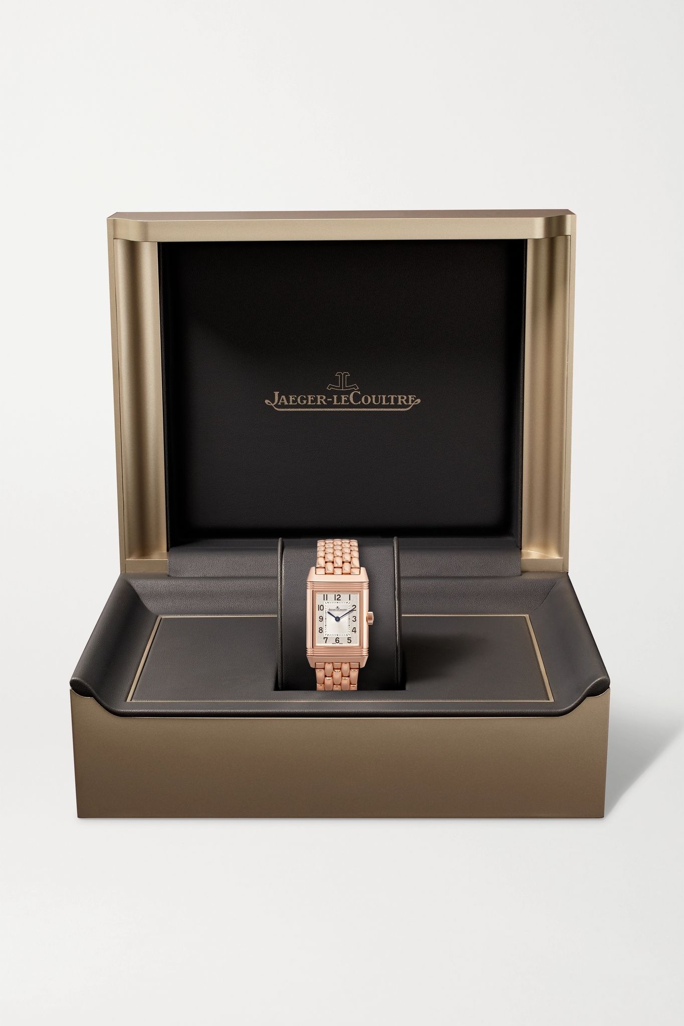 Reverso Classic Duetto small hand-wound 21mm rose gold and diamond watch - 9