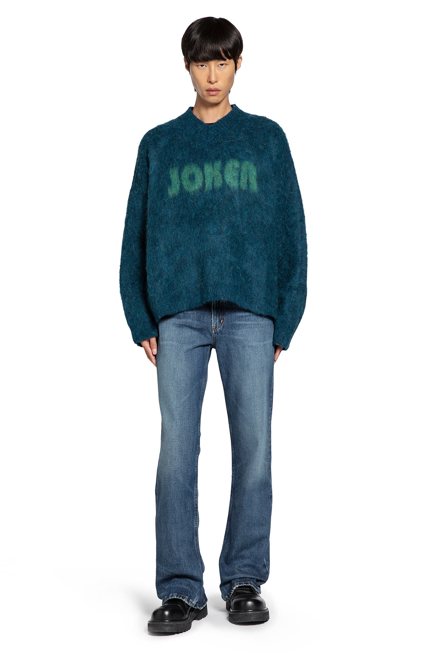 Joker Brushed Mohair V-neck Jumper - 5