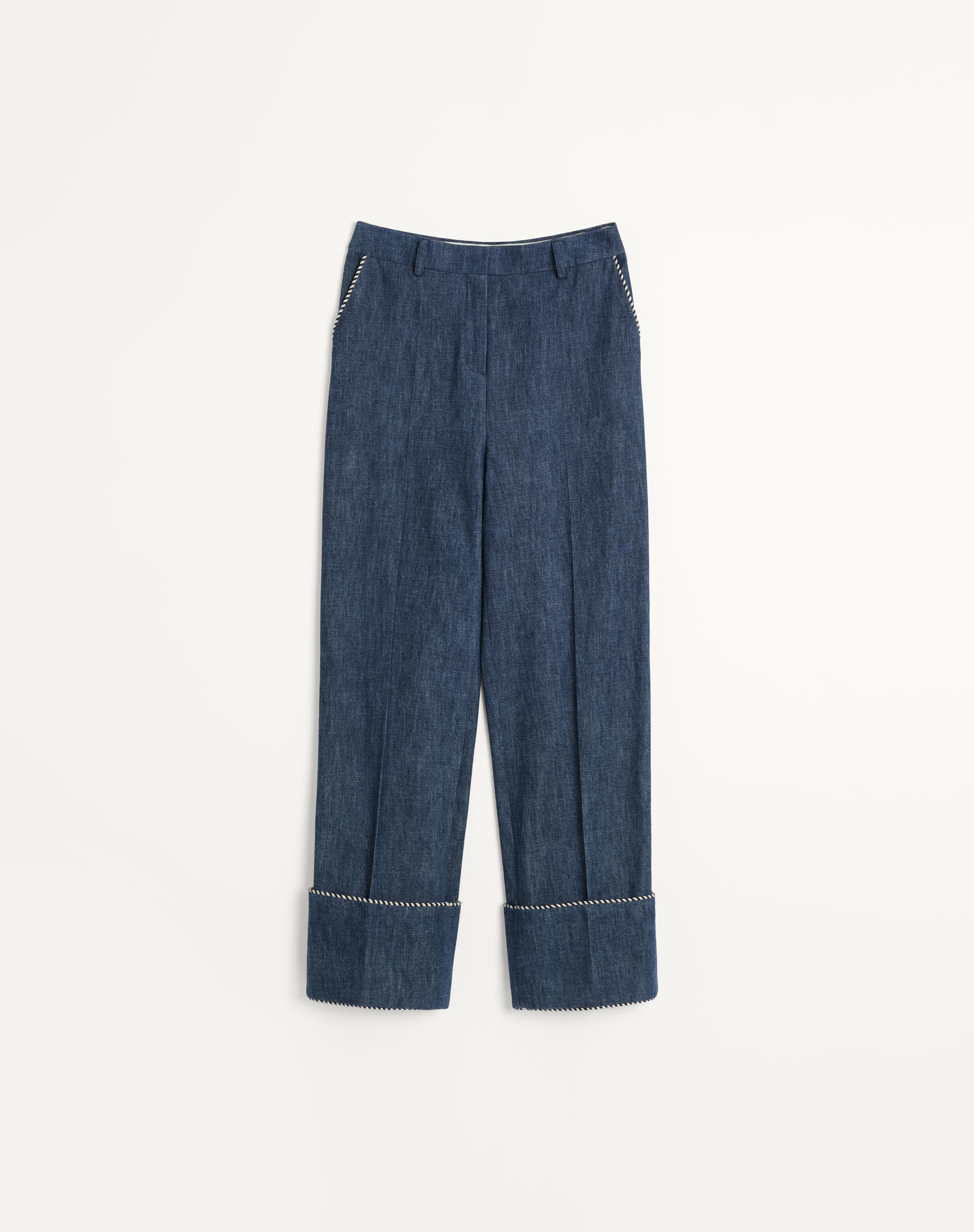 DENIM CHAMBRAY PANTS - 1