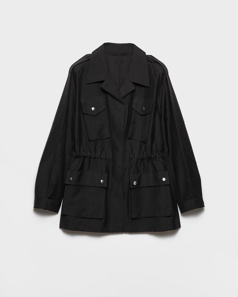 Garment-dyed kid mohair jacket 1