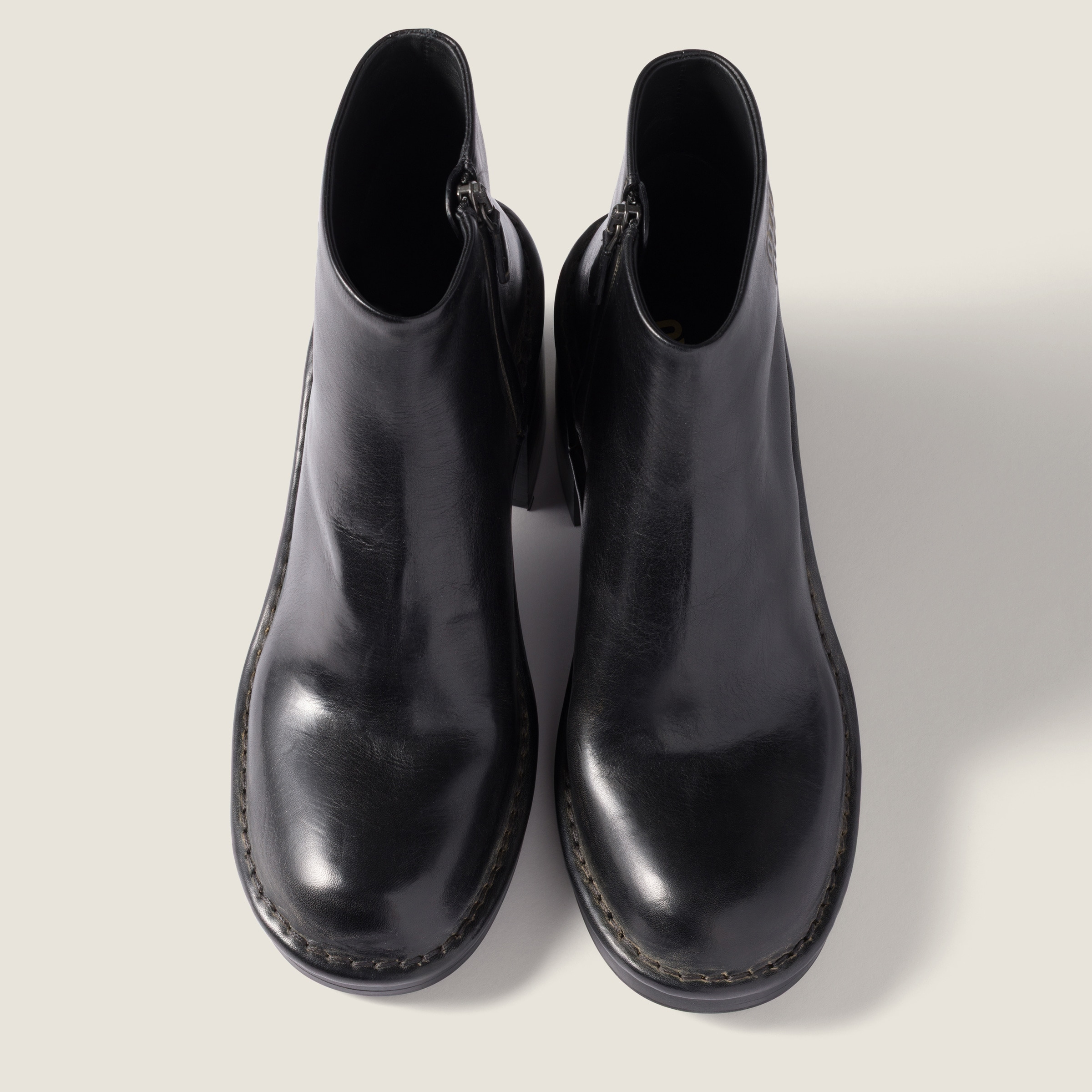Leather booties - 4
