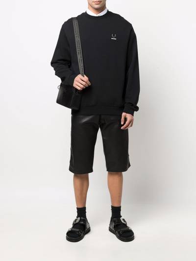 Fred Perry destroyed crew-neck sweatshirt outlook