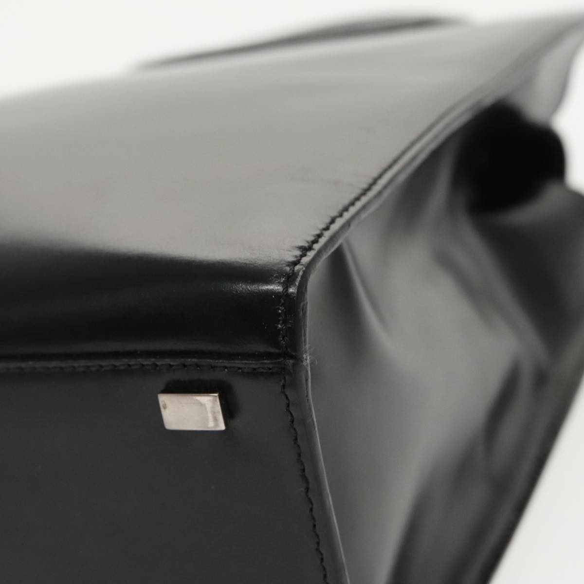 CELINE Hand Bag Leather Black - 13