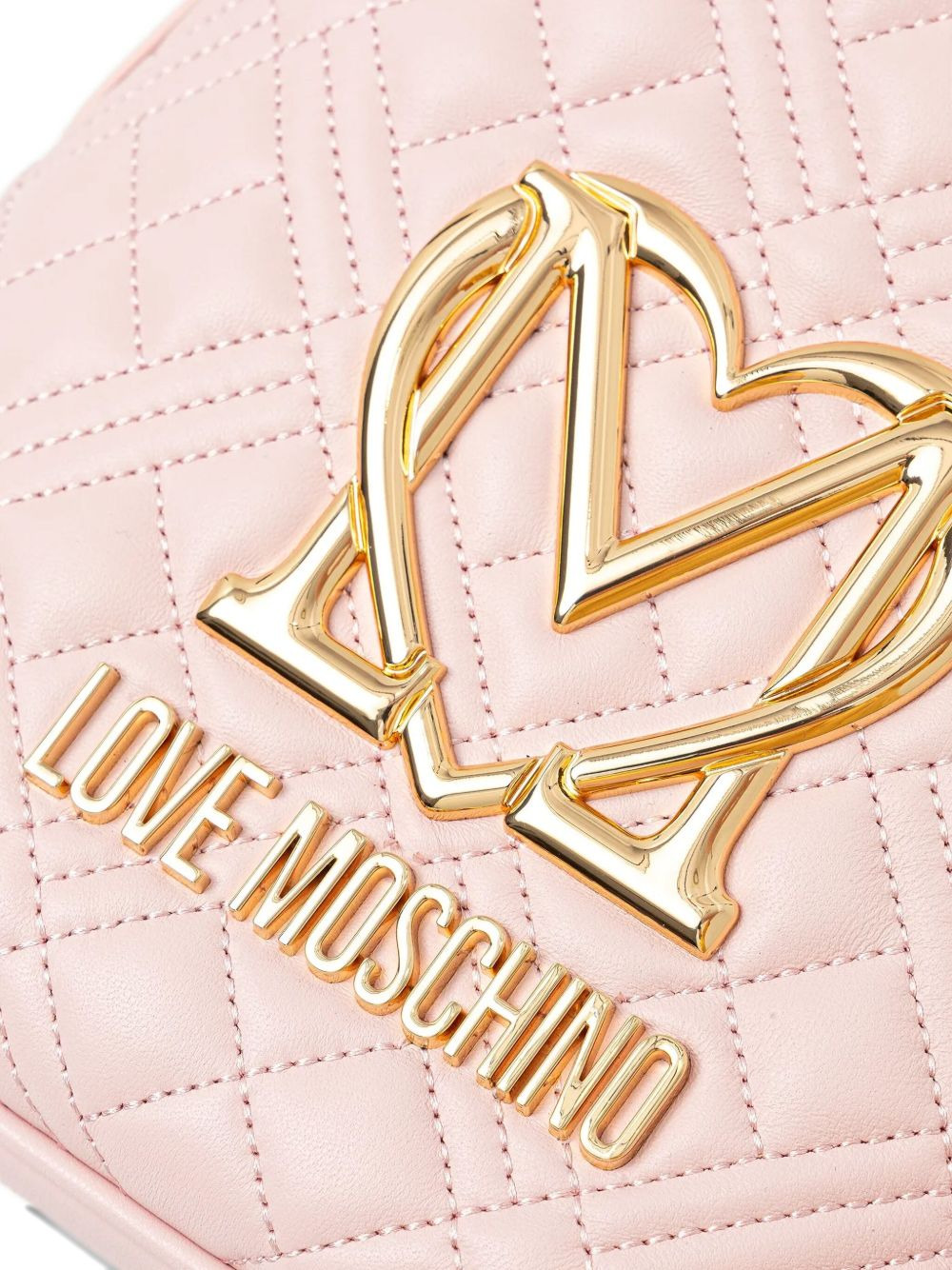 quilted heart-logo backpack - 3